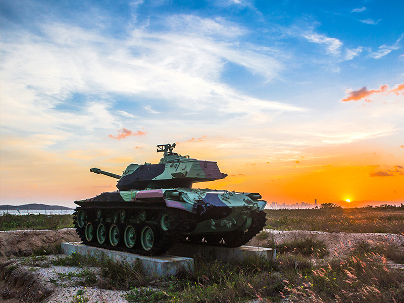 Tank and Sunset