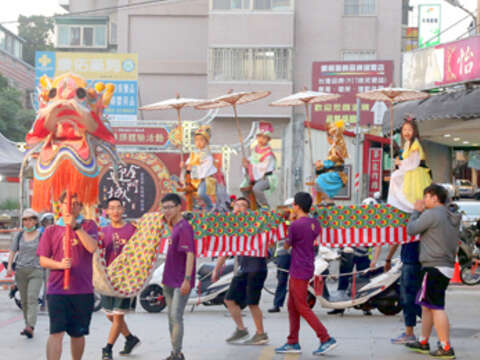 金城迎城隍阵头表演，欢迎民众与游客共襄盛举。