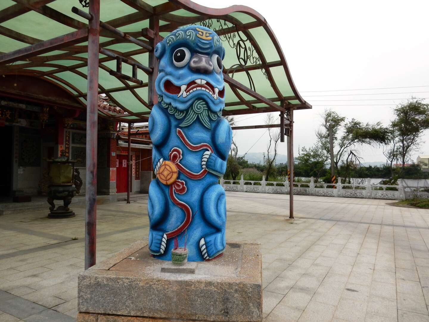 后水頭風獅爺(184公分，石雕、立姿) | 金門觀光旅遊網