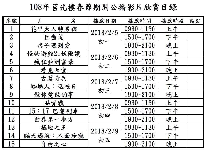 过年出游趣莒光楼电影欣赏柳营高空探索携伴免费 金门观光旅游网