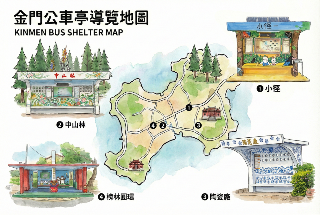 公車亭導覽圖